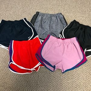 5 pair Nike drift shorts, sz med